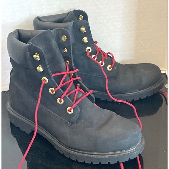 TIMBERLAND WOMEN'S Heritage 6-IN BLACK PREMIUM WATERPROOF BOOTS WOMEN’S SIZE 10 - Picture 3 of 12